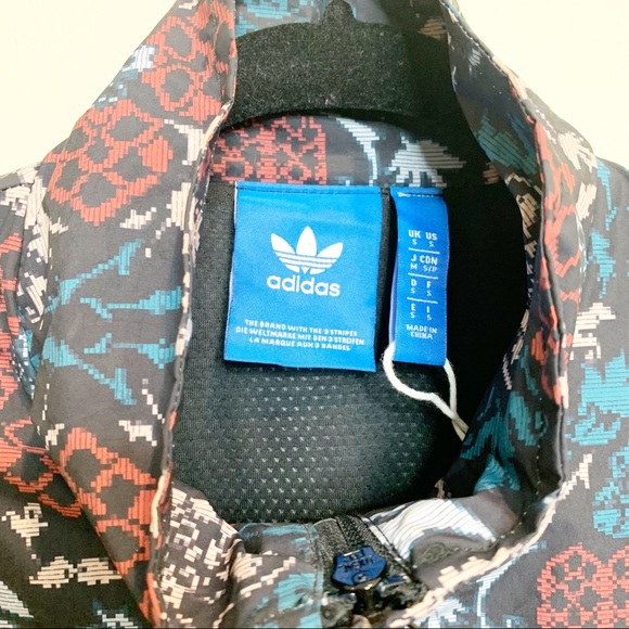 Adidas Originals Ornamental Block Track Jacket In Jacquard Print Size Small - Picture 4 of 6